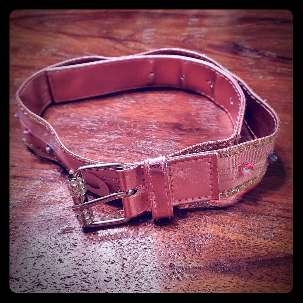 (3/$10) Sequin Buckle Belt